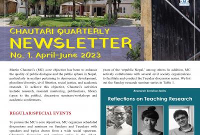Chautari Quarterly Newsletter No. 1. April-June 2023