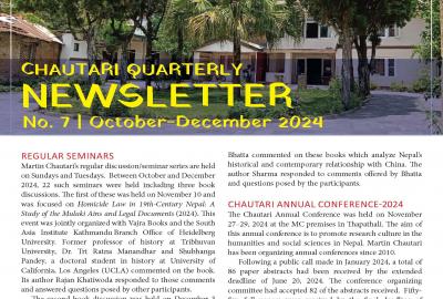 Chautari Quarterly Newsletter. No. 7. October-December 2024