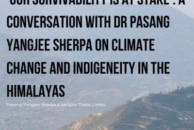 ‘Our Survivability is at Stake’: A Conversation with Dr Pasang Yangjee Sherpa on Climate Change and Indigeneity in the Himalayas