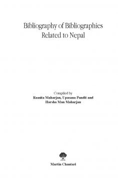 Bibliography of Bibliographies Related to Nepal