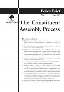 The Constituent Assembly Process
